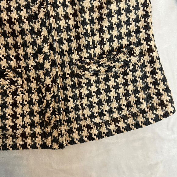 Cabi Jacket Womens 6 Houndstooth Mixer Zip Up Blazer Work Career Preppy 978 - Picture 8 of 13